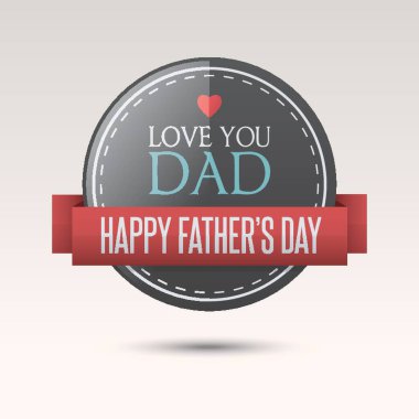 Mutlu Babalar Günü etiketi