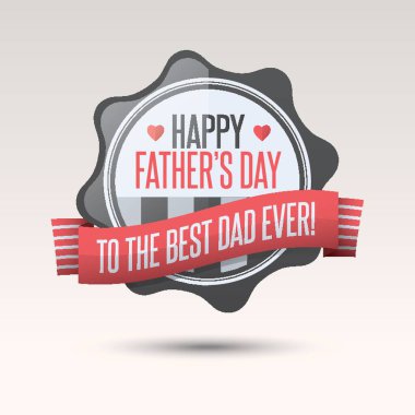 Mutlu Babalar Günü etiketi