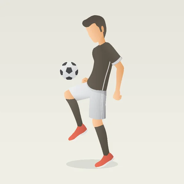 Footballeur Action — Image vectorielle