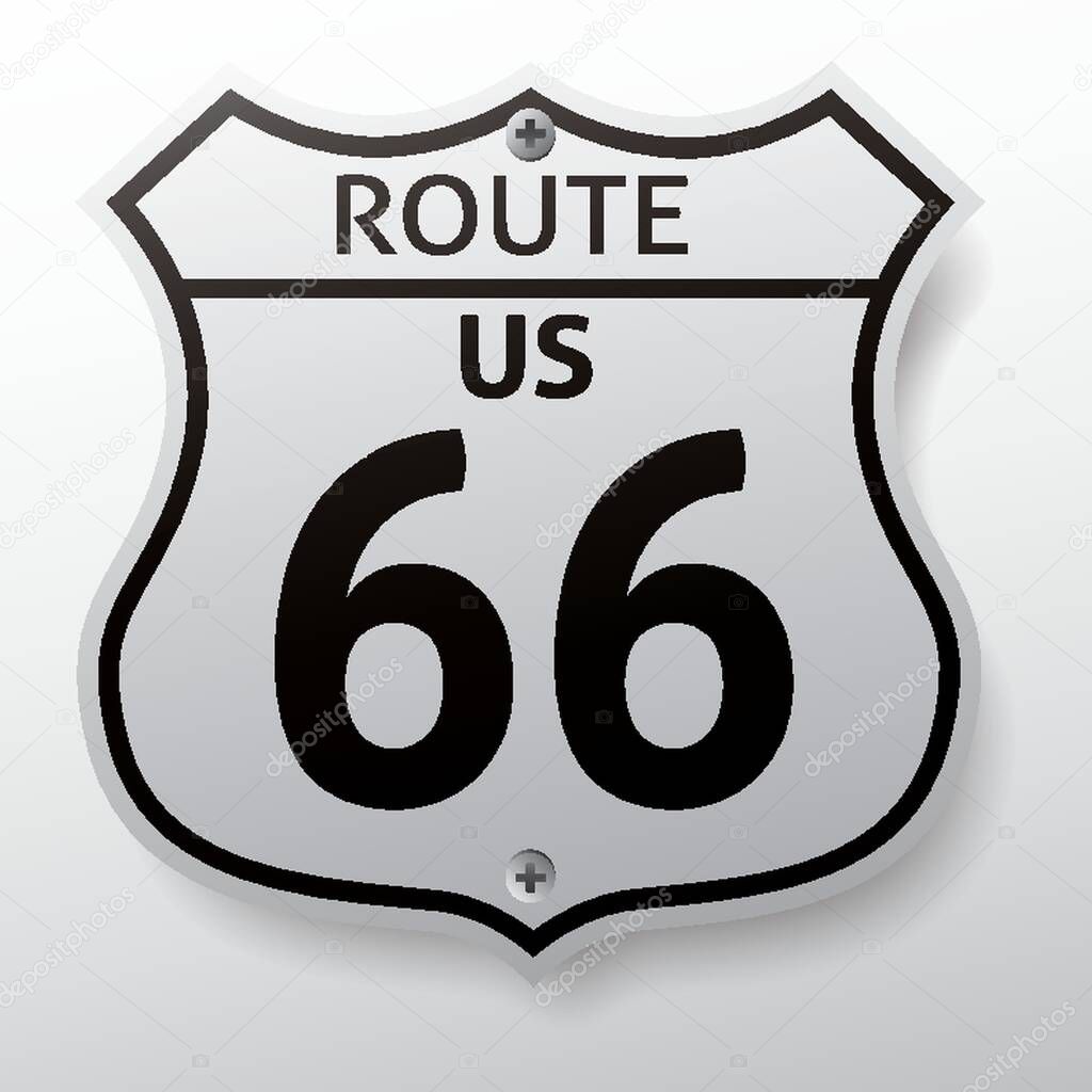 us 66 route sign