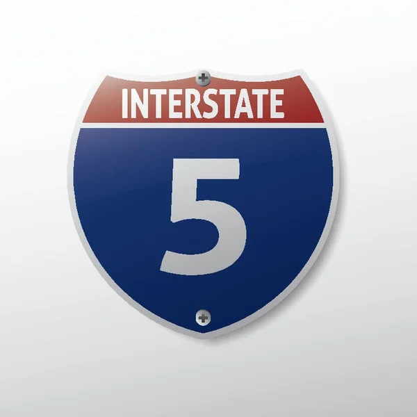 Interstate Routeaanduiding — Stockvector