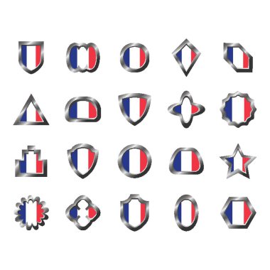 Fransa etiketlerinin koleksiyonu