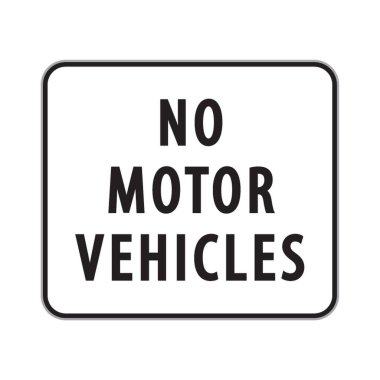 motorlu araç işareti yok