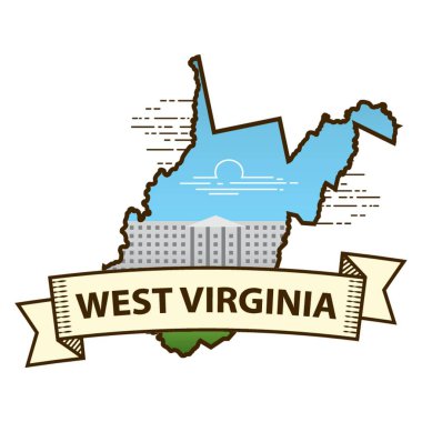 wsest Virginia eyalet haritası