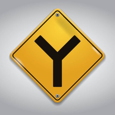 y kesişen yol işaretleri