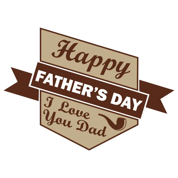 Father Day Label — Stock Vector