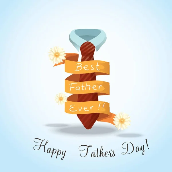 Happy Father Day Greeting Card — Stock Vector
