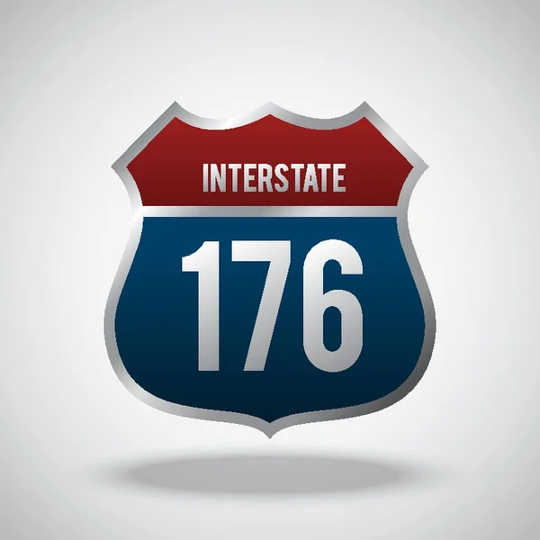 Interstate 176 Wegmarkering — Stockvector