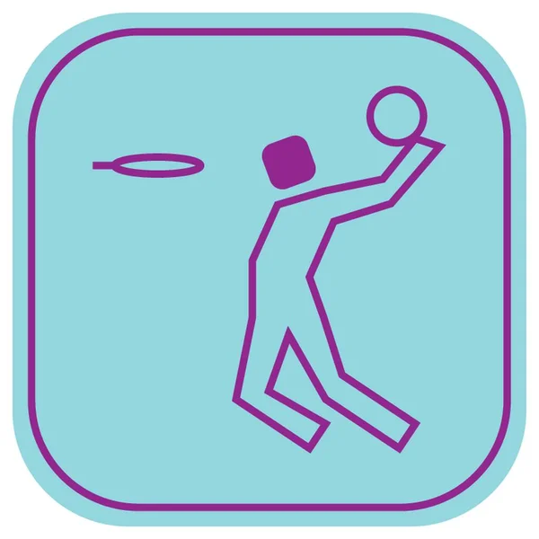 Joueur Basket Action — Image vectorielle