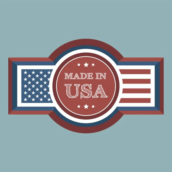 Made Usa Label — Stock Vector