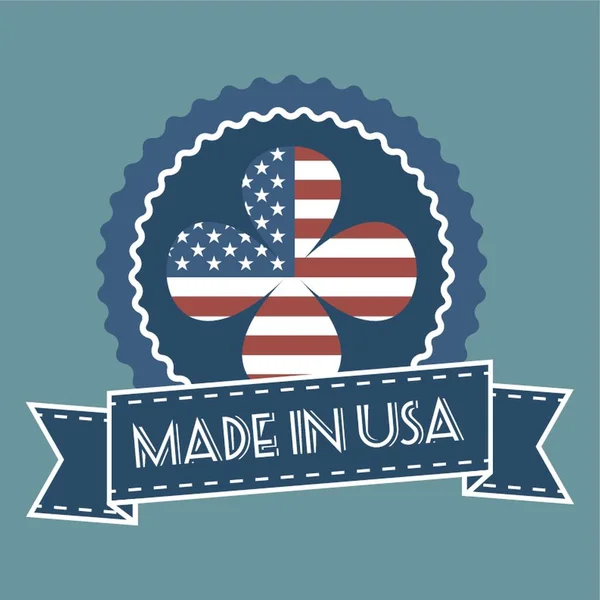 Label Made Usa — Image vectorielle