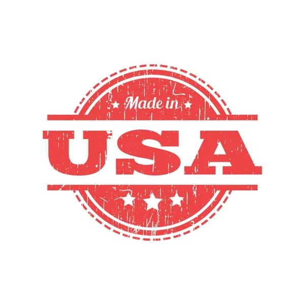 Made Usa Etichetta — Vettoriale Stock