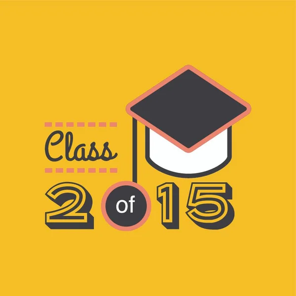 Cartel Clase 2015 — Vector de stock