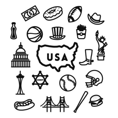 Bir dizi Amerikan simgesi