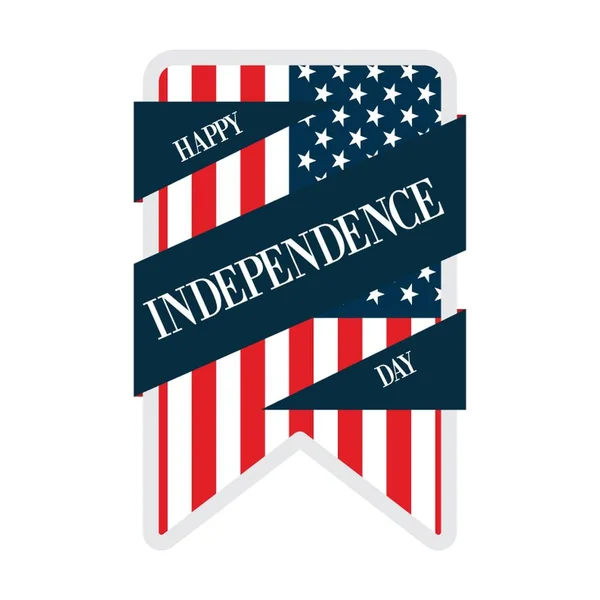 Feliz Banner Día Independencia — Vector de stock