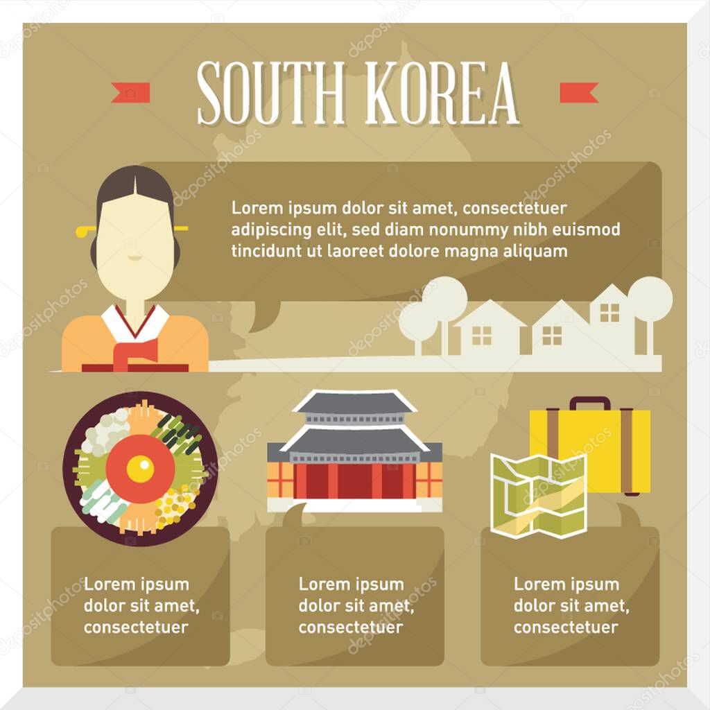 south korea travel infographic