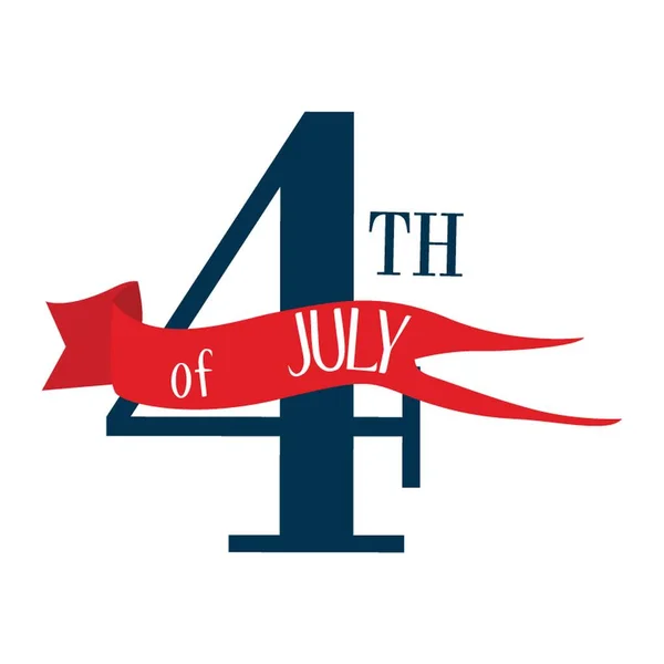 Σημαία 4Ης Ιουλίου — Διανυσματικό Αρχείο