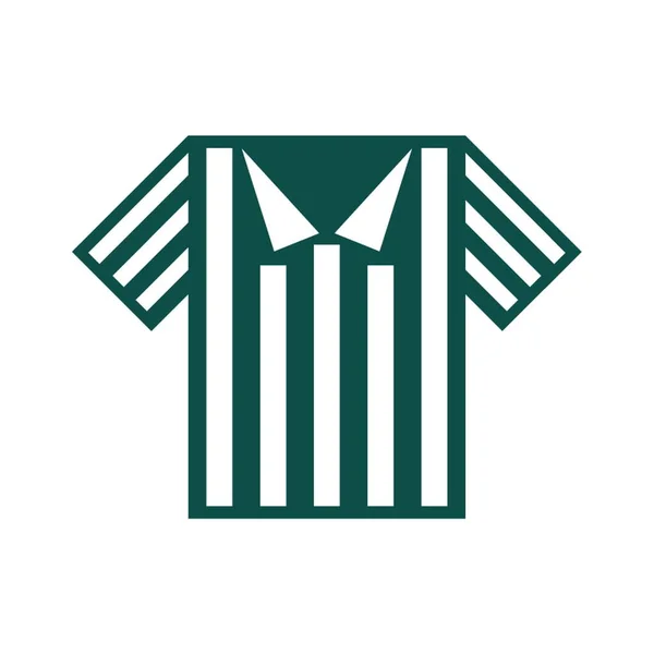 Camiseta Árbitro Fútbol — Vector de stock