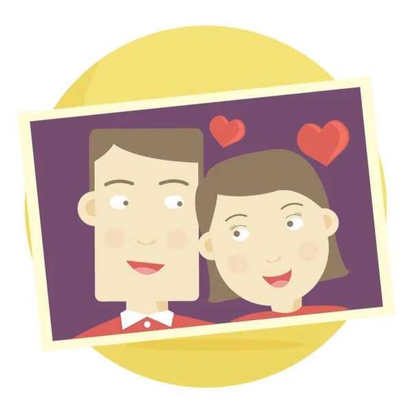 Fotografía Una Pareja Enamorada — Vector de stock