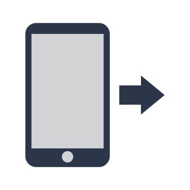 Gönderilen ok ile akıllı telefon