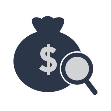 Bir dolarlık çanta ve büyüteç.