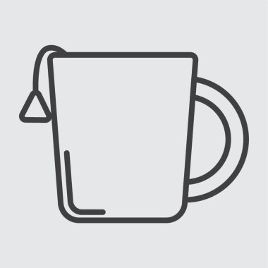 Çay poşetli fincan.