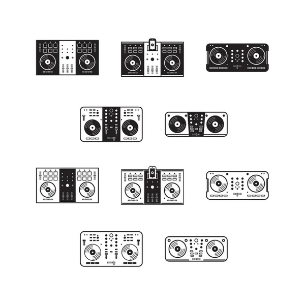 Dj混合器图标集 — 图库矢量图片