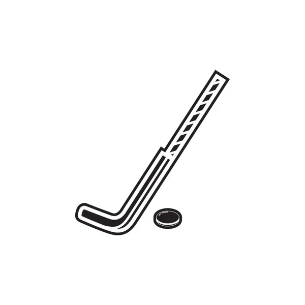 Bâton Rondelle Hockey — Image vectorielle
