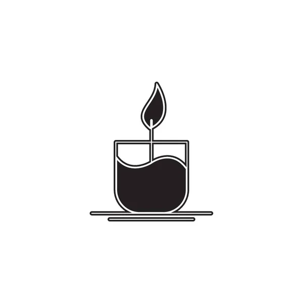 Κερί Ένα Φλιτζάνι — Διανυσματικό Αρχείο