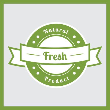 taze doğal ürün etiketi