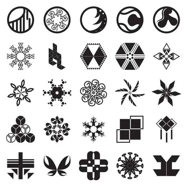 Set Abstract Icons — Stock Vector