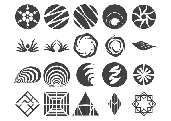 Set Abstract Icons — Stock Vector