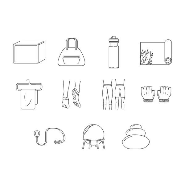 Verschiedene Wellness Symbole Set — Stockvektor