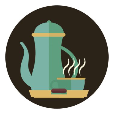 Çaydanlık ve sıcak kahve.