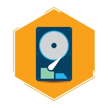 Sabit disk sürücü vektör çizimi