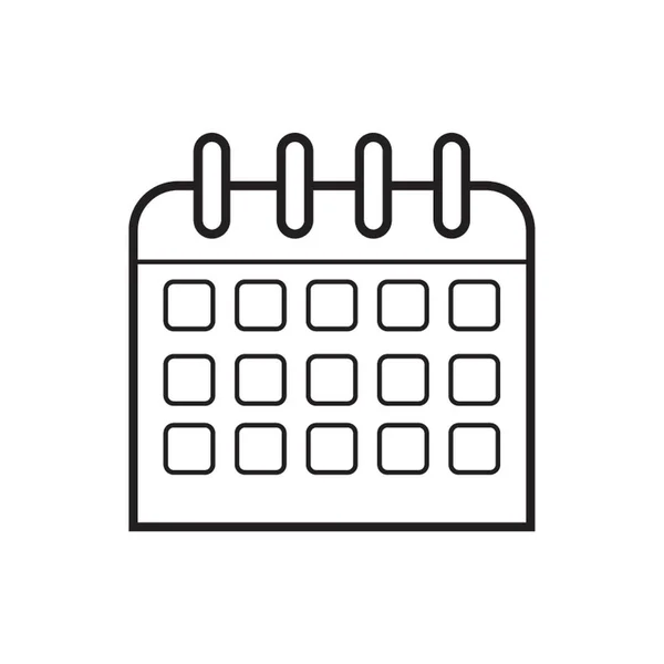 Calendar Icon Vector Illustration — Stock Vector