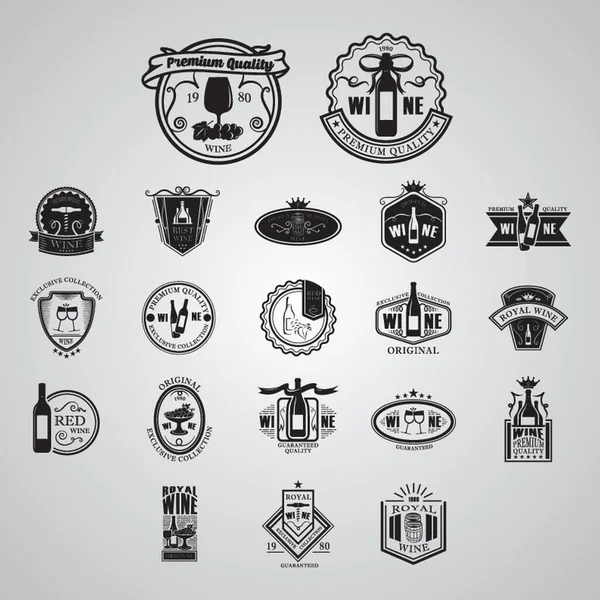 Pub logo design with a cormorant keeping a glass of wine and a mug of