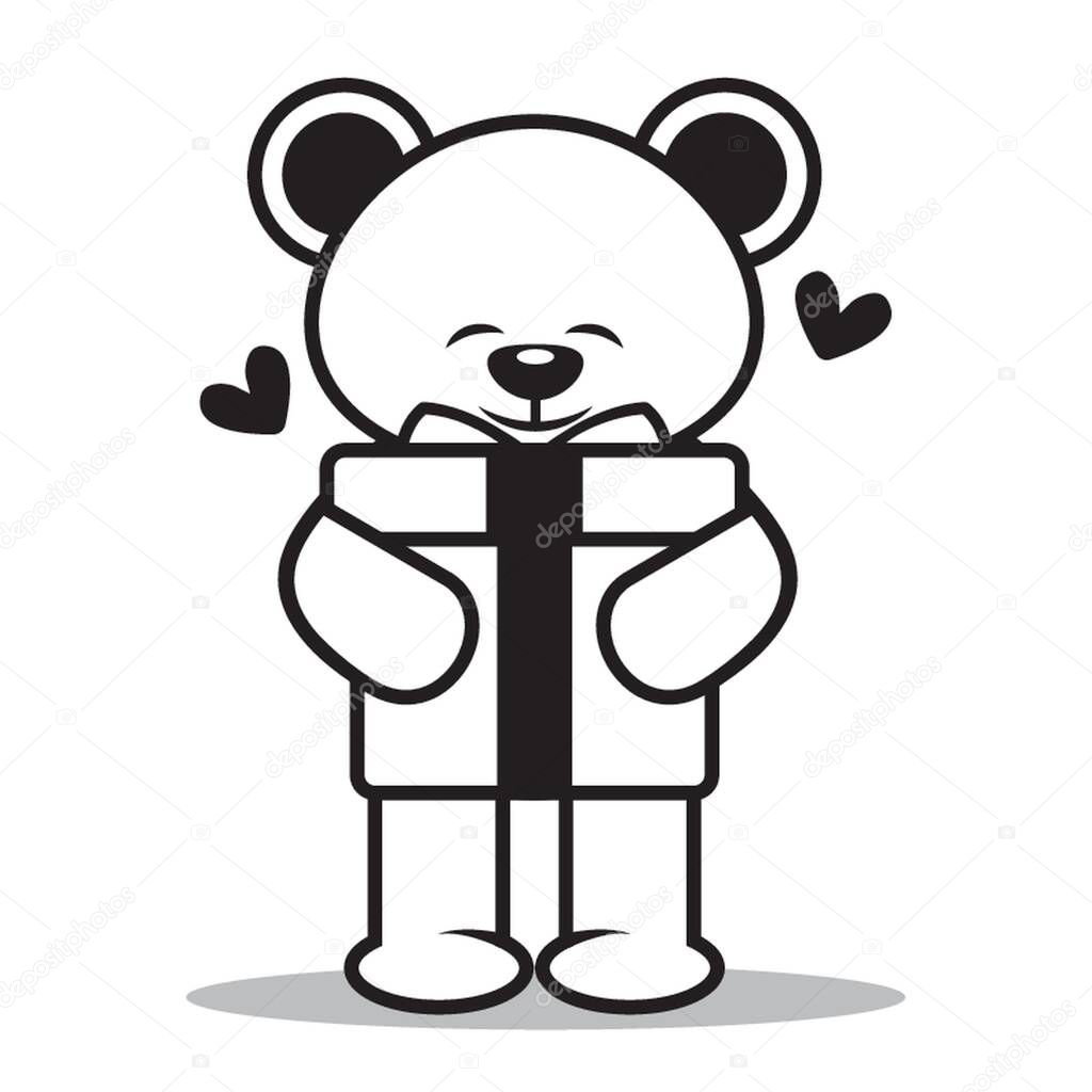 Teddy Bear With Gift Pack Premium Vector In Adobe Illustrator Ai Ai Format Encapsulated Postscript Eps Eps Format