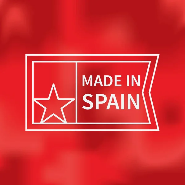Made Spain Etiqueta —  Vetores de Stock