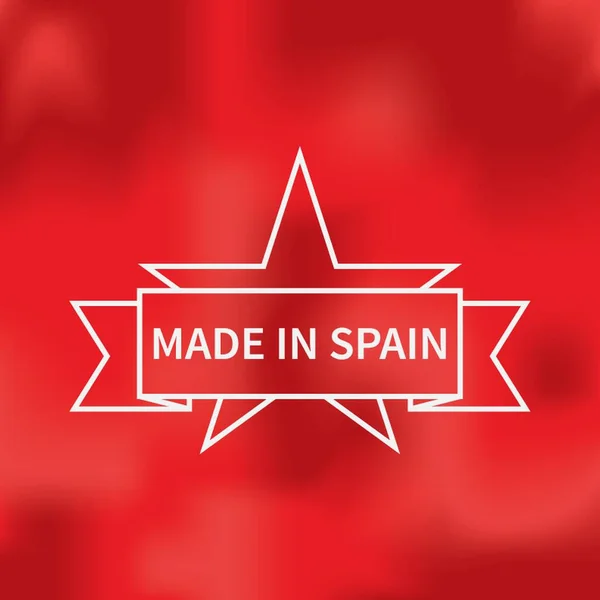 Étiquette Made Spain — Image vectorielle