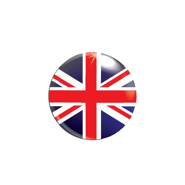 Reino Unido Icono Bandera — Vector de stock