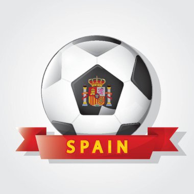 İspanya futbol vektör illüstrasyonu