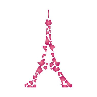 Eyfel kule vektör illüstrasyonu