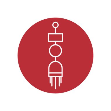 rüzgar çanı vektör illüstrasyonu