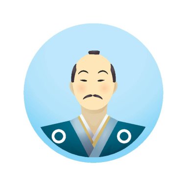 Geleneksel Japon erkek vektör illüstrasyonu