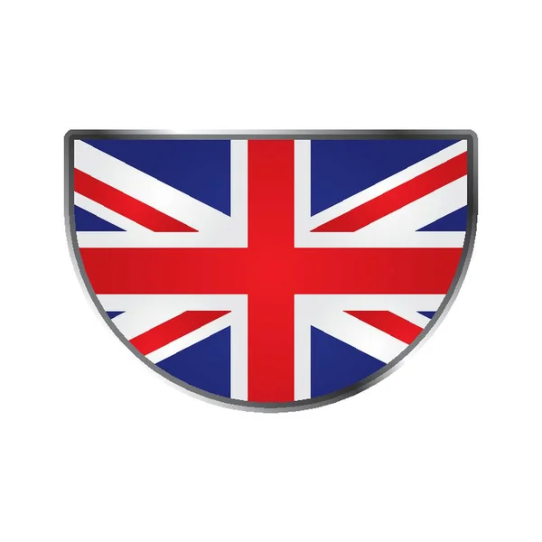 Ikona Flagi Zjednoczonego Królestwa — Wektor stockowy