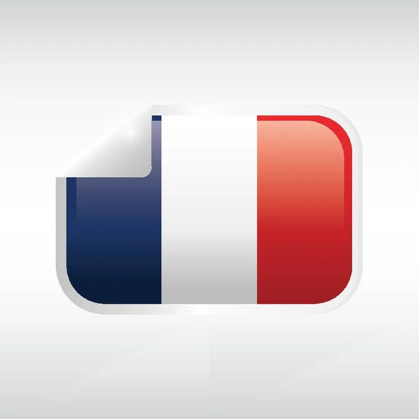 France Flag Icon Vector Illustration — Stock Vector