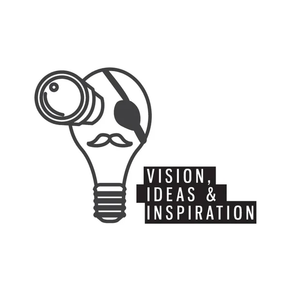 Vision Ideas Inspiration — Stock Vector