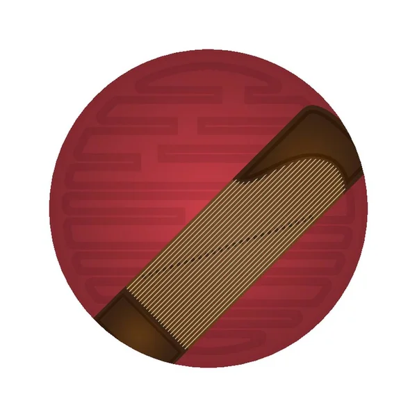 Guzheng Instrumento Vector Ilustración — Archivo Imágenes Vectoriales