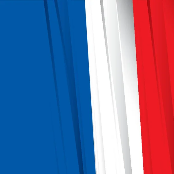 Fransa Bayrak Vektör Illüstrasyonu — Stok Vektör